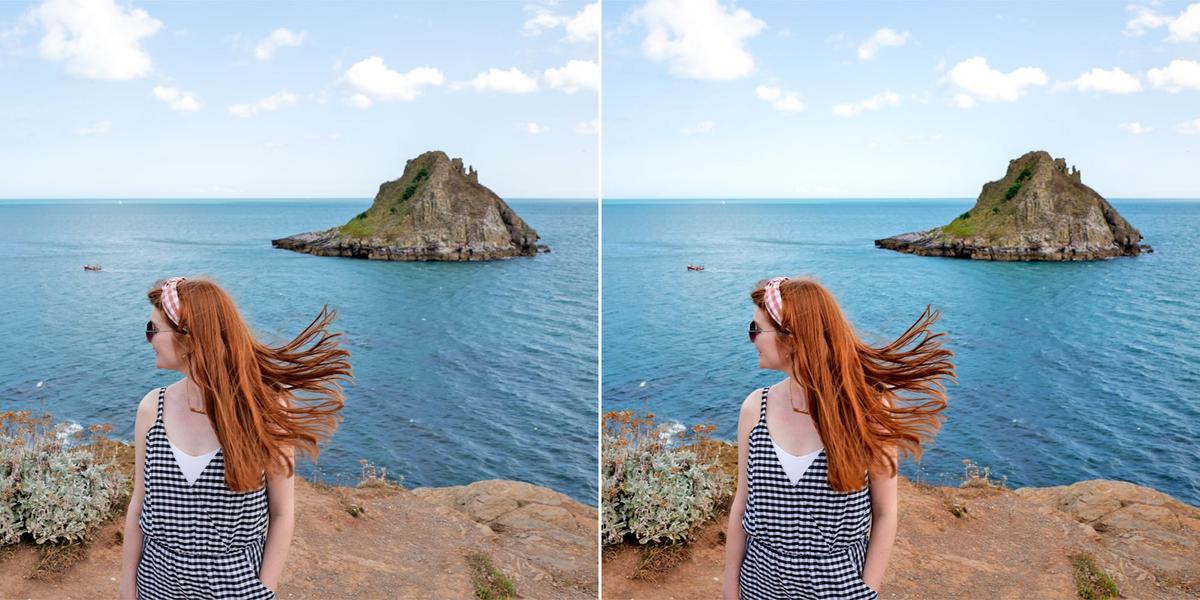 Sonnig Grün Und Blau