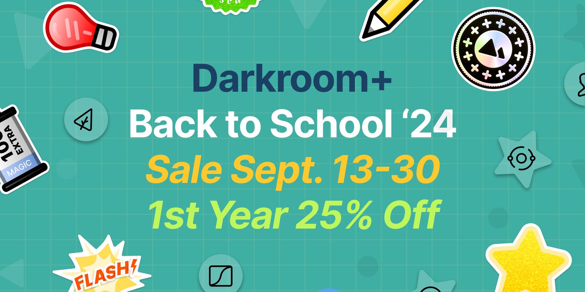 Cover Image for Kick Off the School Year with our Darkroom+ Sale