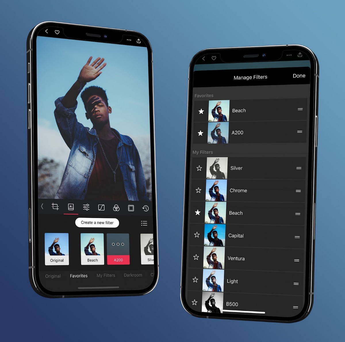 Manage Presets on iPhone