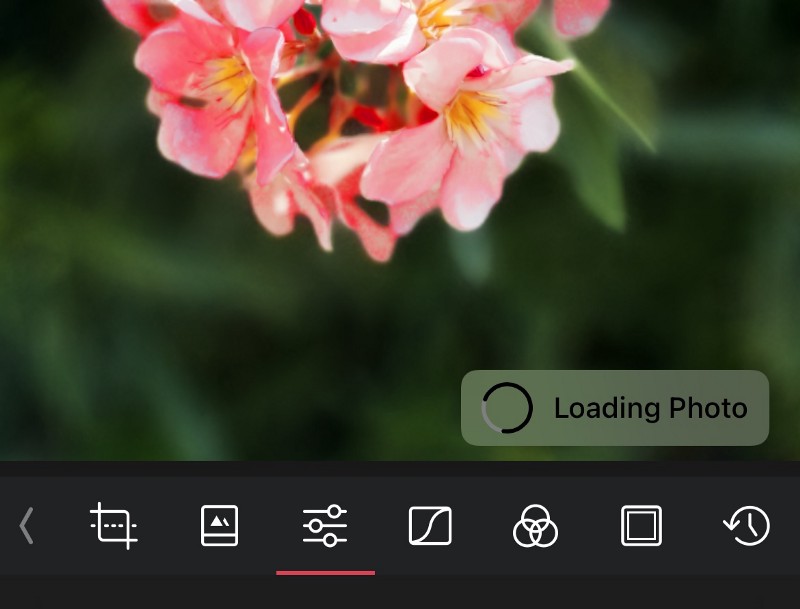 New photo loading indicator